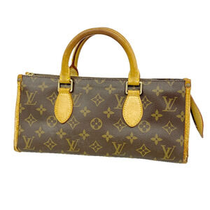 Louis Vuitton Monogram Popincourt Handbag M40009 Brown Women's